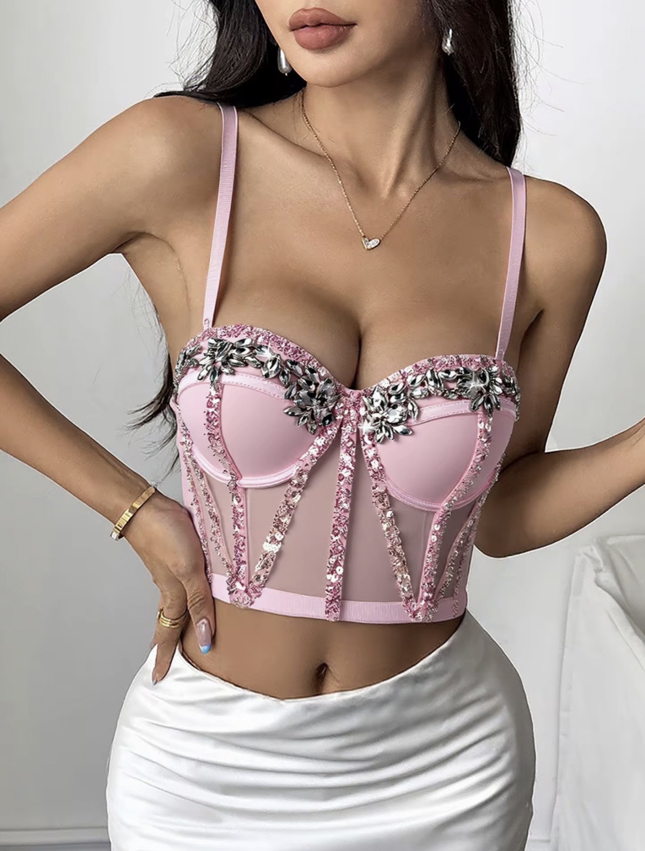 Screenshot taşlı korse pembe - Görsel 3